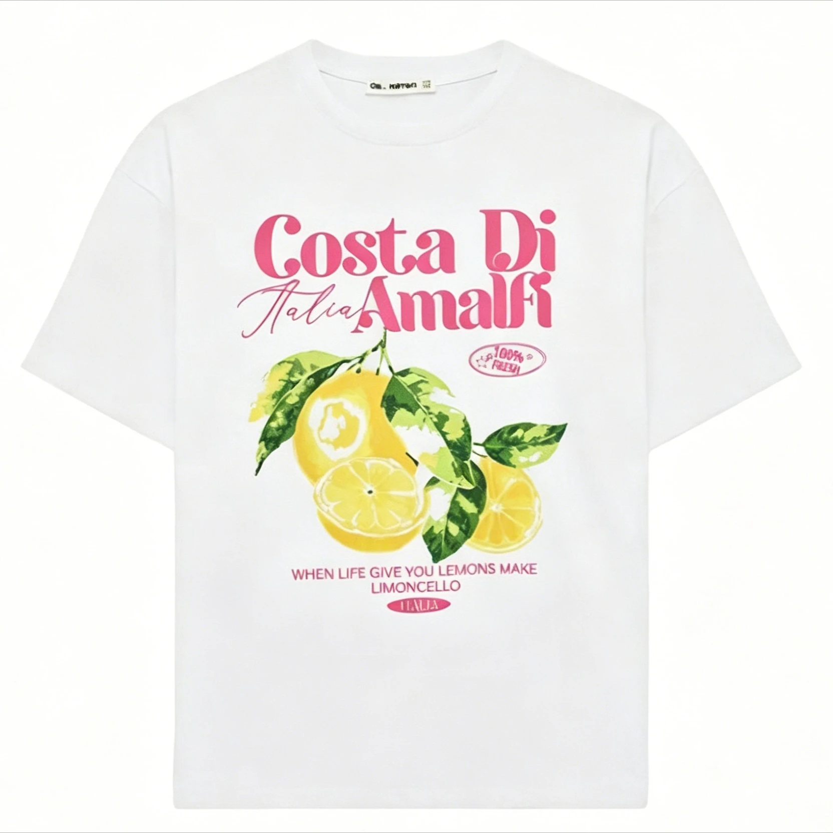 Y2K Vacation Sweet Women White Soft Cotton T-Shirt 