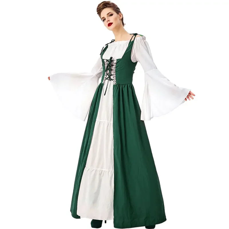 Halloween Medieval Noble Palace Princess Party Dress Europe Retro Victorian Drama Maid Cosplay Stage Costumes