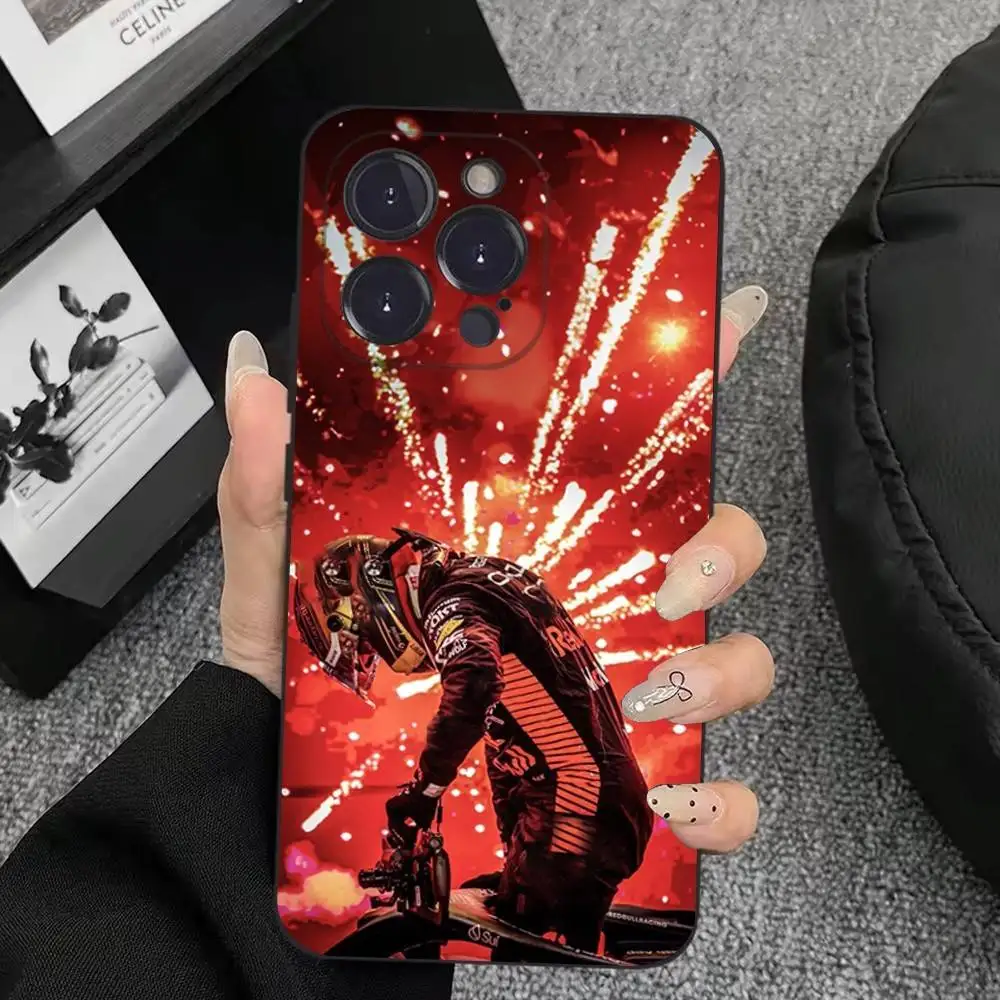 حافظة هاتف M-Max 33 V-Verstappen لهاتف iPhone 17,16,15,14,13,12,11,Plus,Pro Max,XS,X,XR,SE,Mini,8,7,غطاء أسود من السيليكون الناعم #6