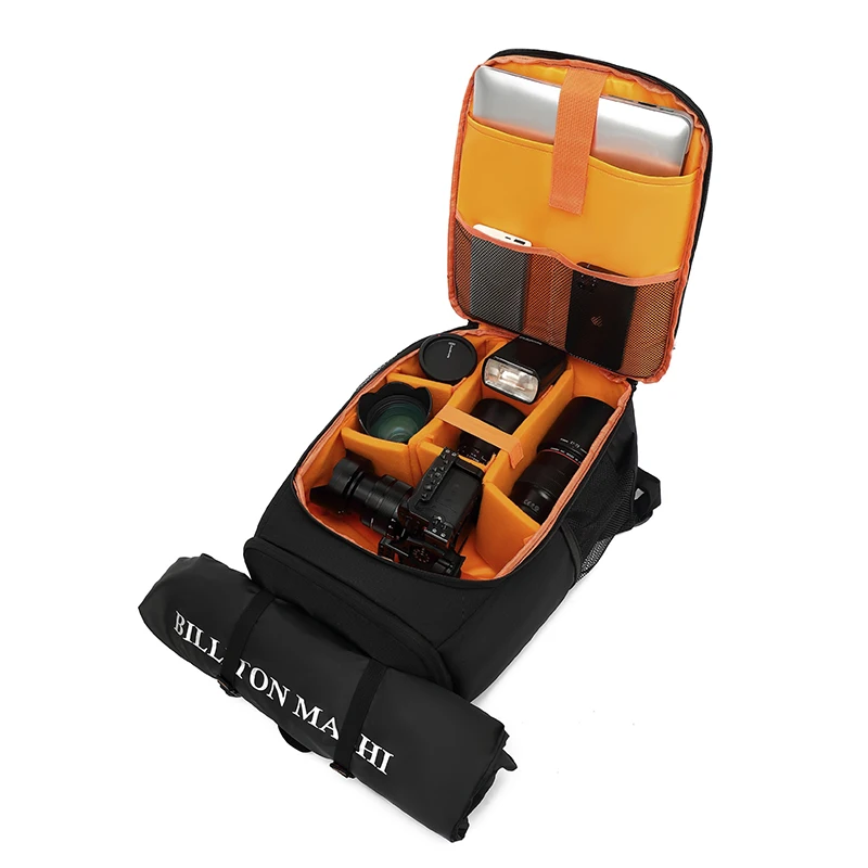 New Waterproof SLR Camera Backpack, Large Capacity Outdoor Photo Bag, Notebook Backpack for Canon, Nikon, and SONY Cameras