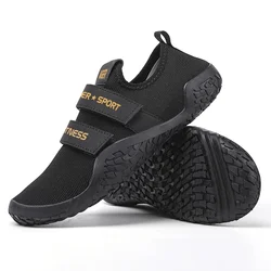 Men's Casual Sports Shoes Zero Drop Fitness Squat Shoes Tensile Hard Squat Indoor Professional Exercise Weight Lifting Yoga Gym