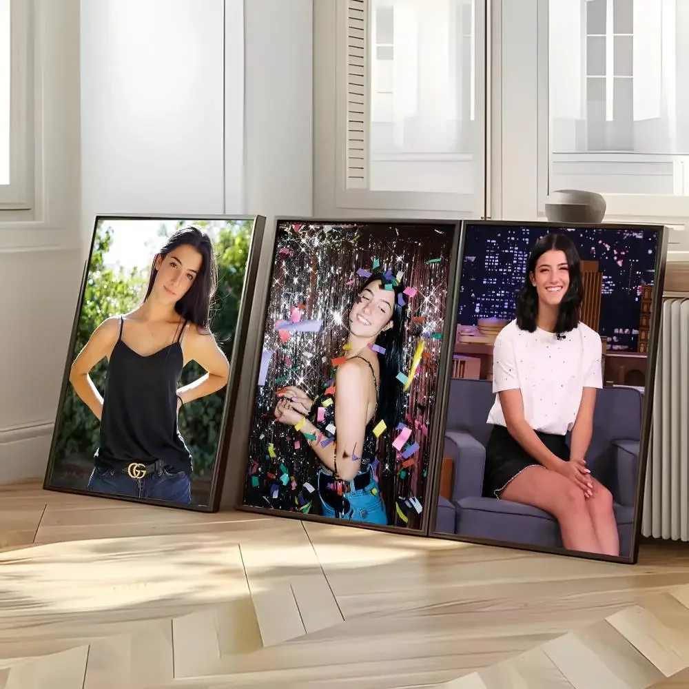 Social Media Personality Charli D’Amelio Poster Distinct Home Decor Concepts Chic Indoor Art Pieces
