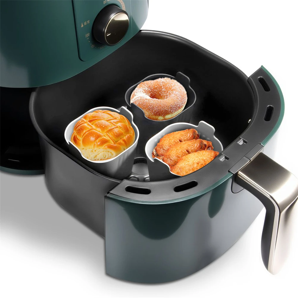 

8PCS Silicone Cup Cake Tool Muffin Baking Cups Cupcake Bakeware Baking-Mold Reusable Kitchen Accessories For Air Fryer