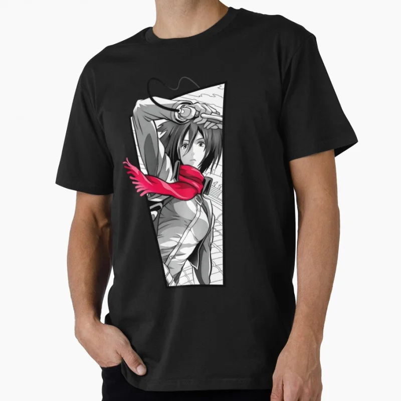

Strongest giants hunter mikasa Attack On Titan Gift t shirt for Anime lover Cartoon Graphic Y2K clothes Large size Tops Manga