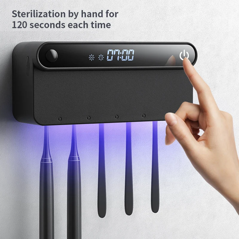 Xiaomi Youpin Smart UV Toothbrush Holder Induction Sterilizer Automatic Toothpaste Dispenser LED HD Screen Bathroom Accessories