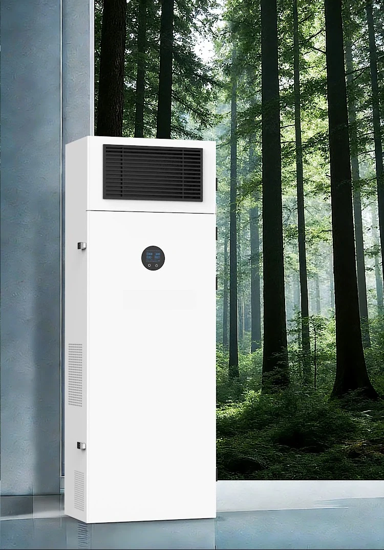 Professional Commercial Wall Mounted Energy Recovery Ventilator Ductless Bidirectional Flow High Efficiency Fresh Air System