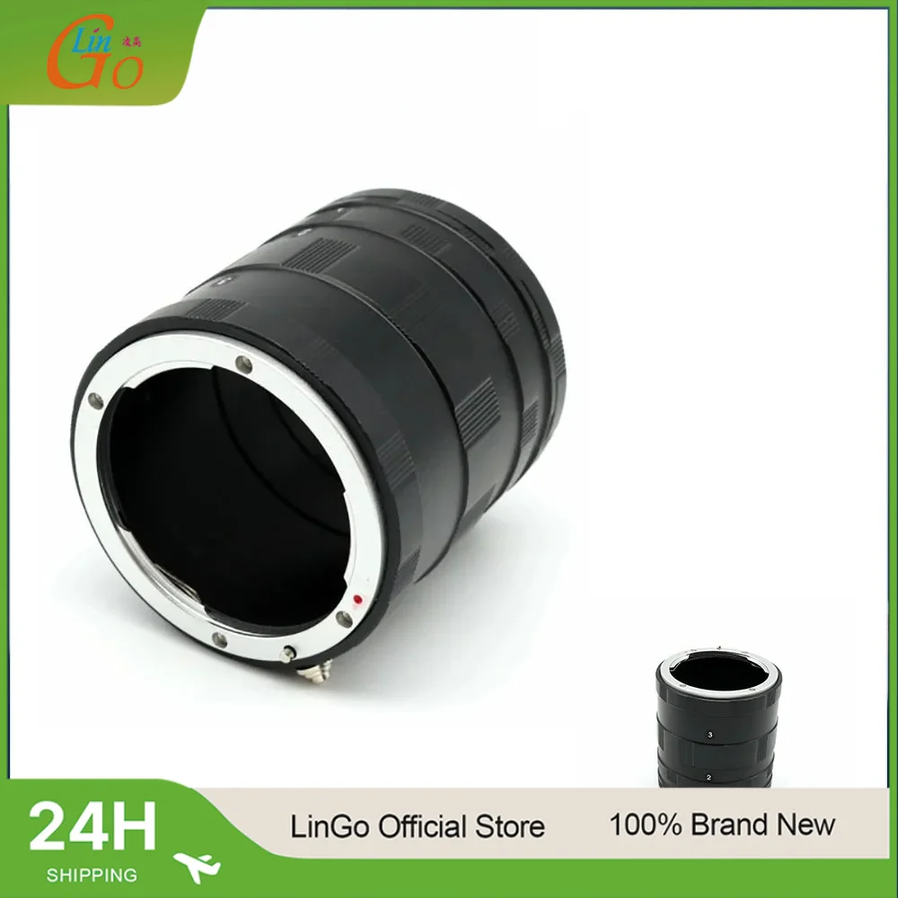 Tubo de Extensión Macro Lin Go para Lentes Nikon AI DSLR, Kit de Anillo Adaptador de Lente AF para Nikon D800 D3s D5300 D5500 D3300 D7200 D90