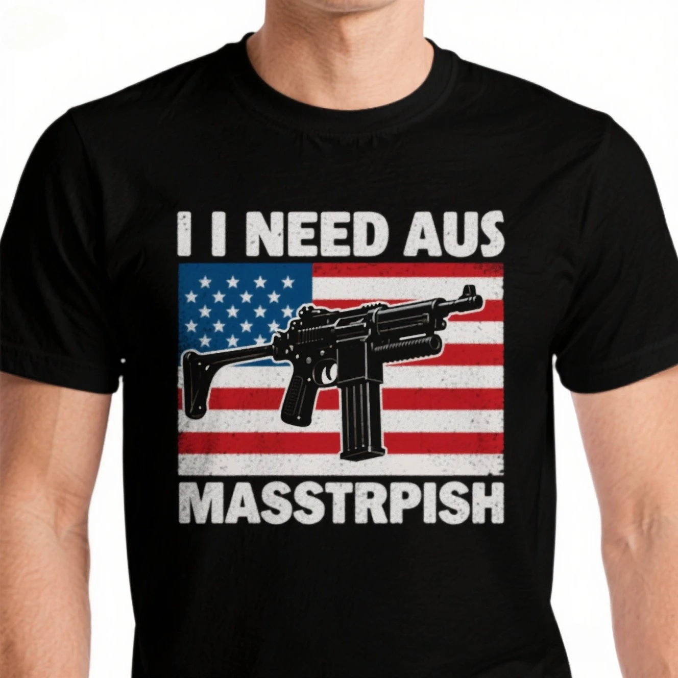 

American Thompson Maschienenpistole T Shirt. Short Sleeve 100% Cotton Casual T-shirts Loose Top Size S-3XL