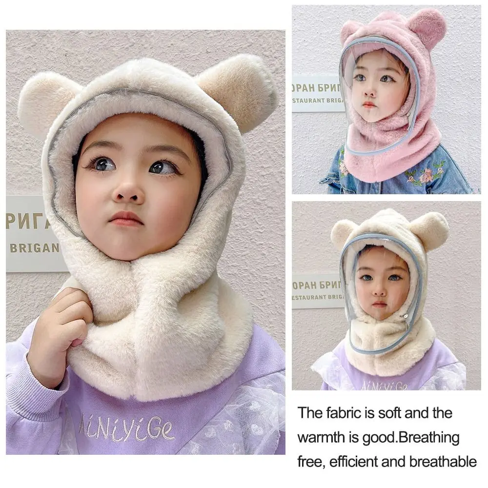 Outdoors Cotton Cold Proof Thick Warm Cap Ear Protection Fur Windproof Hats Bib