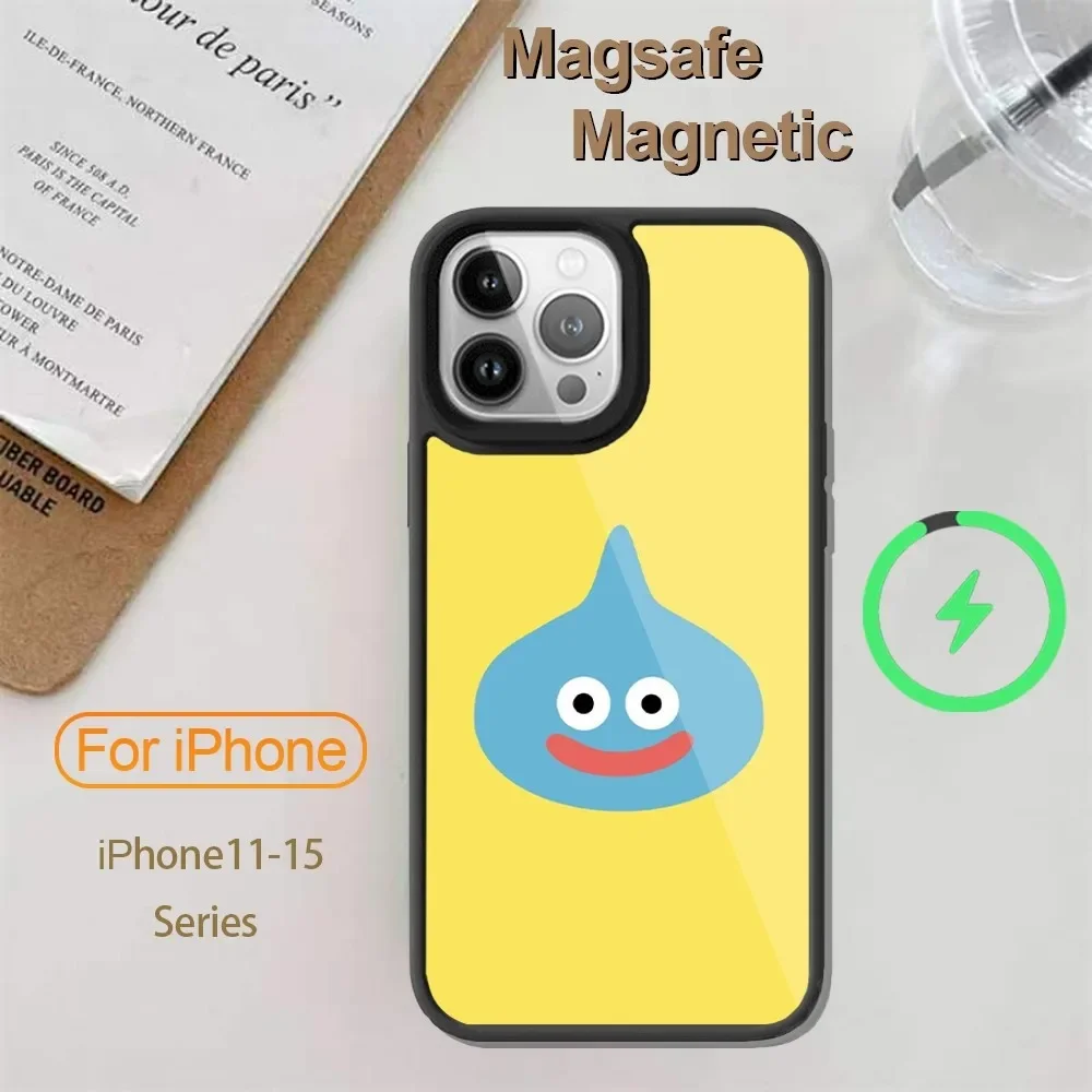 Dragon Quest Slime Game Phone Case For iPhone 14 13 12 11 15 Pro Max Plus Mini Magsafe Wireless Charge Cover