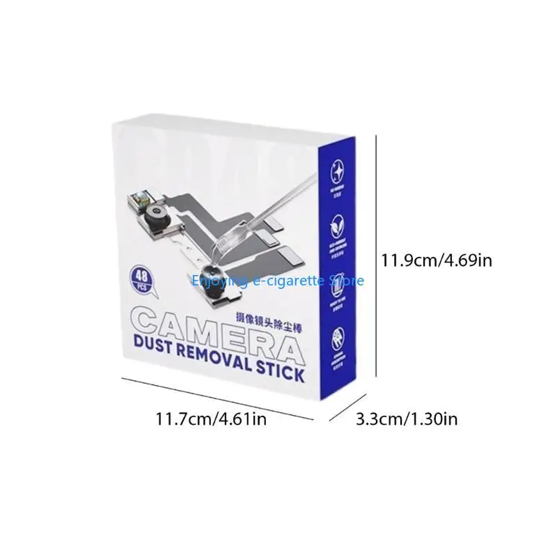 48Pcs Tragbare Kamera Objektiv Reiniger Fingerabdruck Entfernung Harz Synthetische Y4QF – Detail 6