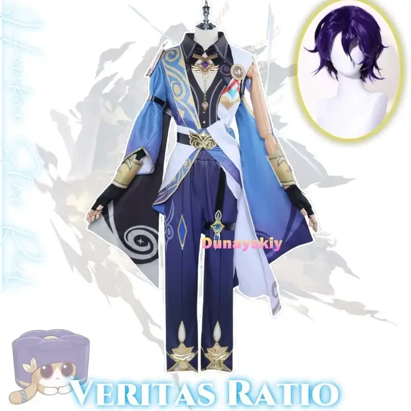 Veritas Ratio Doctor Truth Anime Game Honkai Star Rail Cosplay Costume Studies scholar Uniform Clothes Wig Cosplay Party Set