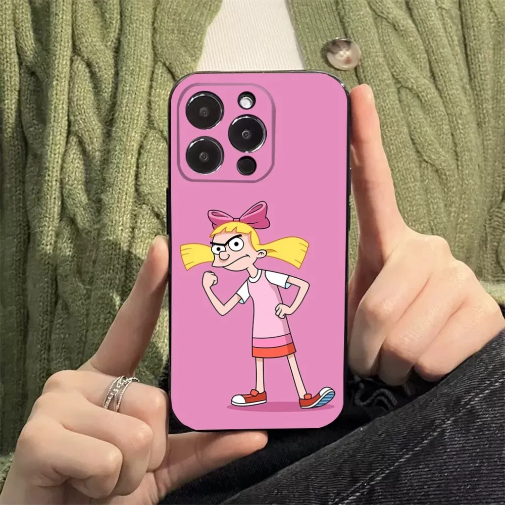 حافظة هاتف كرتونية باللون الأسود غير اللامع ، غطاء سيليكون ناعم ، F-Fondos ، مناسبة للآيفون ، من من من من من من من من من من X X X X X X X X X X X X X X SE Mini