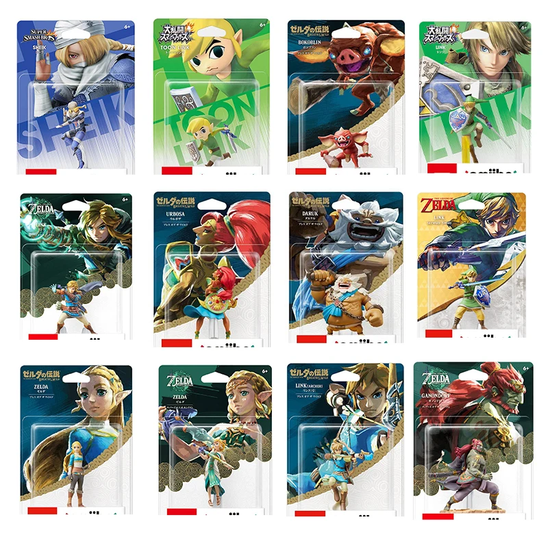 

Tears of The Kingdom Series The Legend of Zelda Breath of The Wild Set Super Smash Bros Series Link Game Peripheral Figure Model