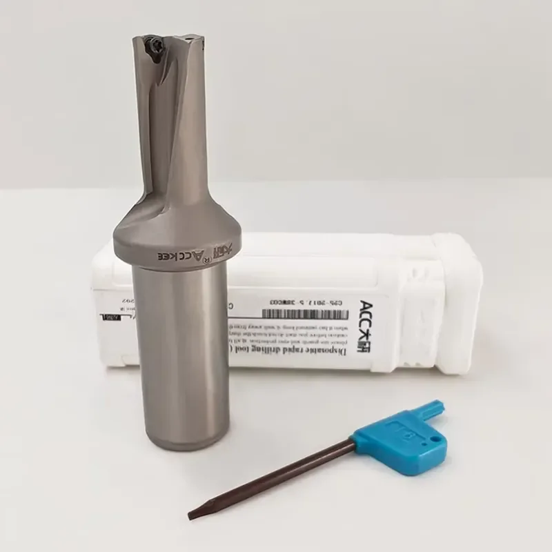 

ACCKEE WC Series U-shaped Drill Bits 2D 3D 5D C32/C40 Shank Indexable Drill Bits WCMX Inserts for High-speed CNC Drilling