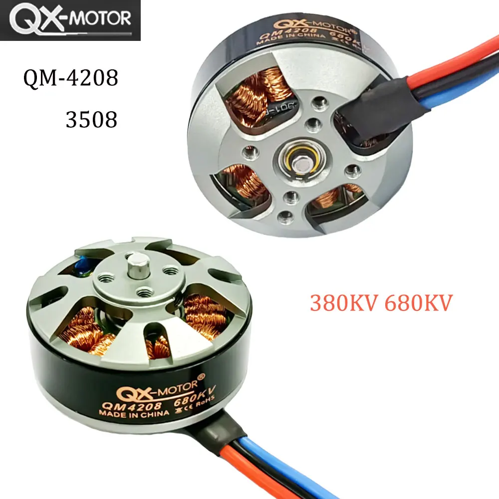 QX-MOTOR QM4208 (3508) 380KV 680KV Brushless Motor for RC Multirotor Helicopter Fixed-wing Aircraft Parts