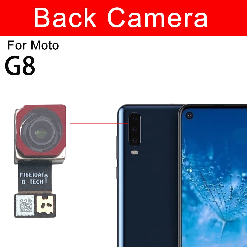 Rear Front Facing Main Camera For Motorola Moto G6 G7 G8 G9 Play G7 Plus G9 Power Small Back Camera Module Reaplacement Parts