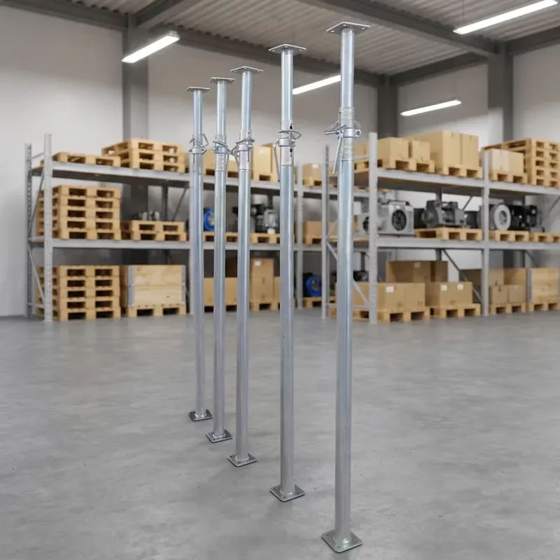 for Telescopic Adjustable Blue Painted Steel Pillar Building Formwork Support Frame Heavy Duty Scaffolding Support Column
