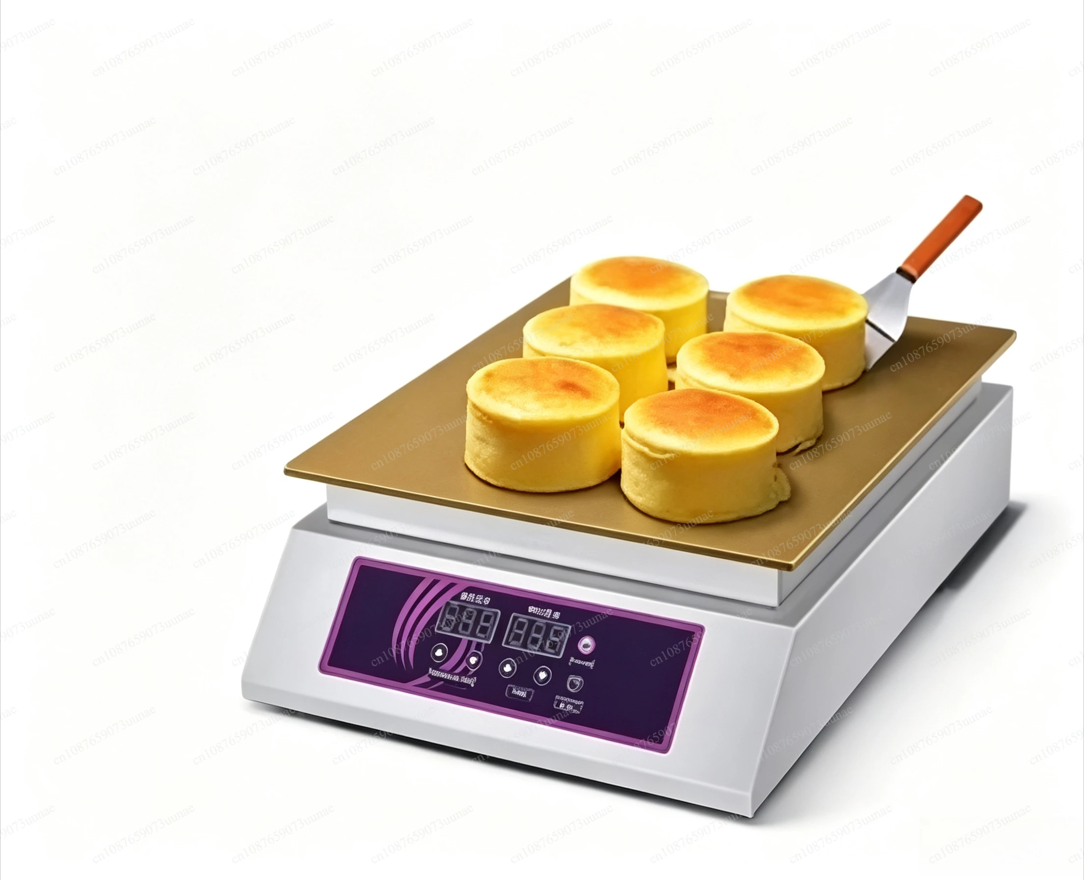Commercial Dual‑ Souffle Pancake Machine Digital Gas Griddle Dorayaki Maker Portable Street Snack Equipment for Stall Catering