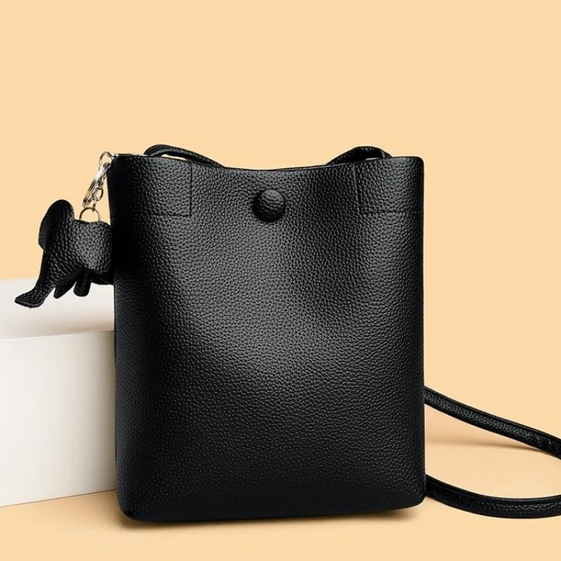 

Luxury Elegant Diaper Bag For Women Designer Crossbody Bag Minimalist Vintage Tote Leather Large Capacity Messenger Purse
