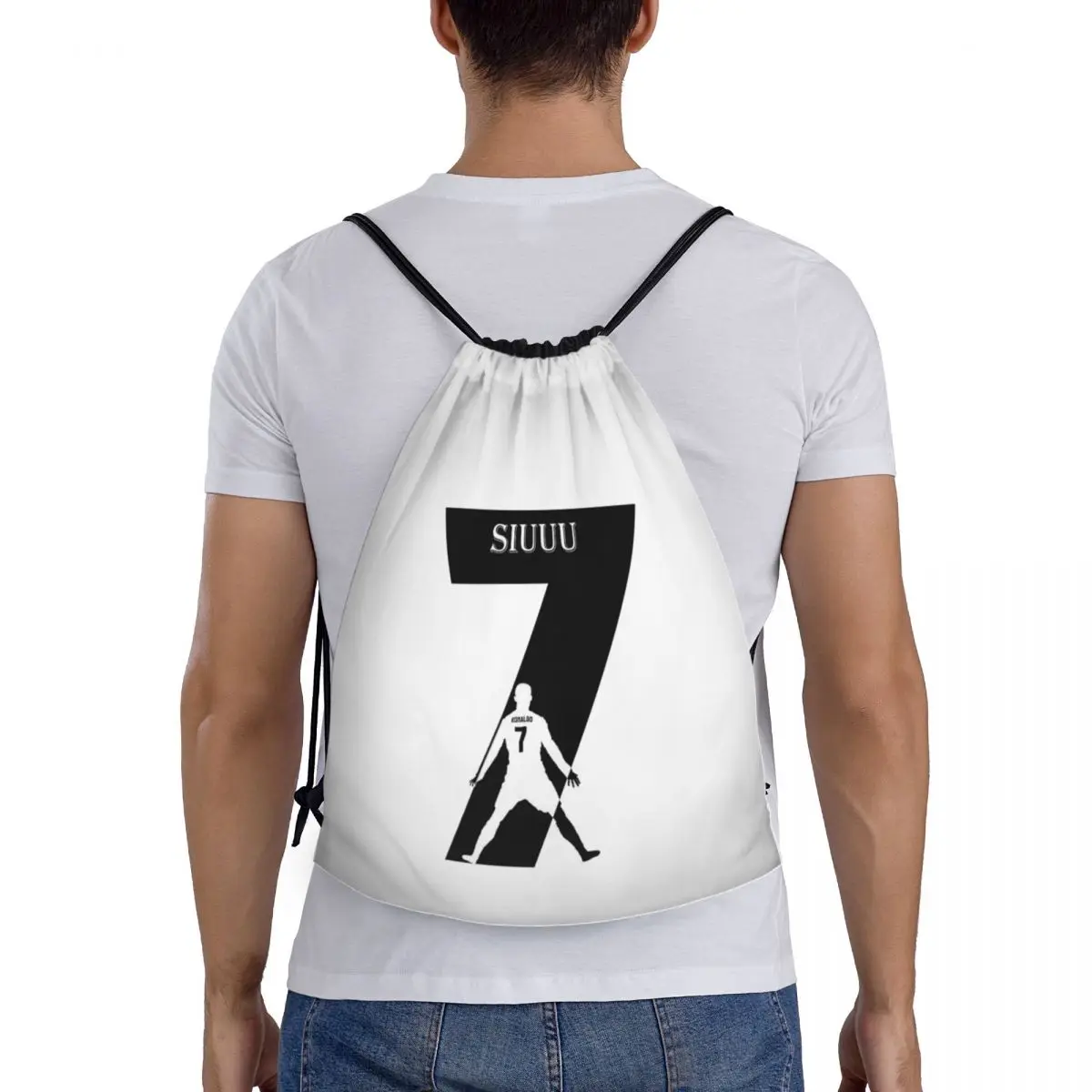 

Cristiano Ronaldo Cr7 (9) Backpacks Multi-function Portable Drawstring Bags Sports Bag Book Bags For Travel Students