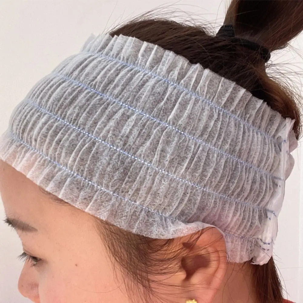 Gorro de ducha desechable no tejido para Injerto de pestañas, diademas de Spa, accesorios de pestañas elásticas, suministros de baño, peluquería, nuevo