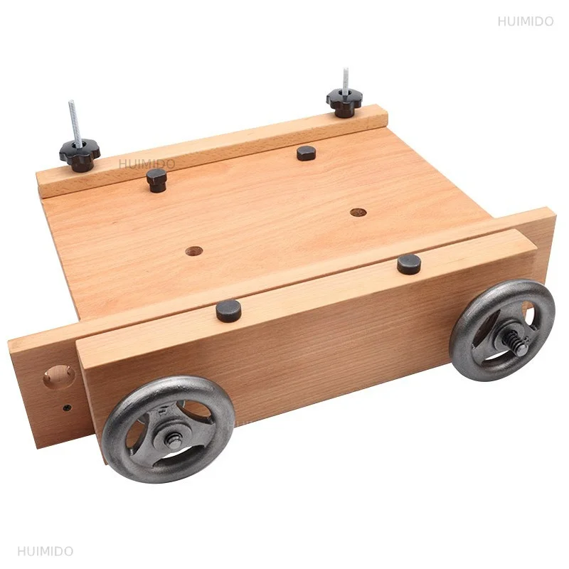 Woodworking table Workbench Operating table Tool Solid wood two-hand wheel