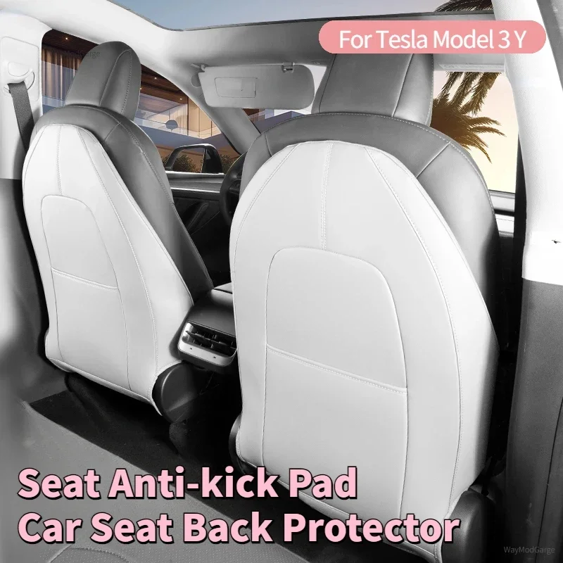 

Seat Backrest Anti Kick Pad for Tesla Model 3/Y/3+ Rear Backrest Protective Pad Child Anti Dirty Mat Pads Accessories 2021-2024