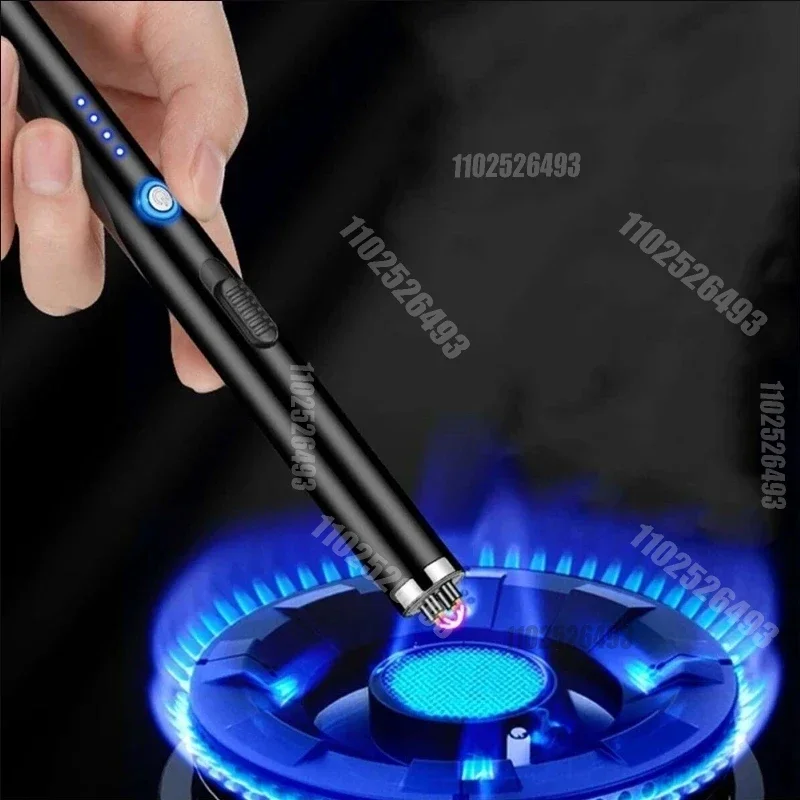 Fornello a Gas candela Grill Cooking Kitchen accendino a doppio arco, pistola di accensione a impulsi portatile da esterno, accendino elettronico USB