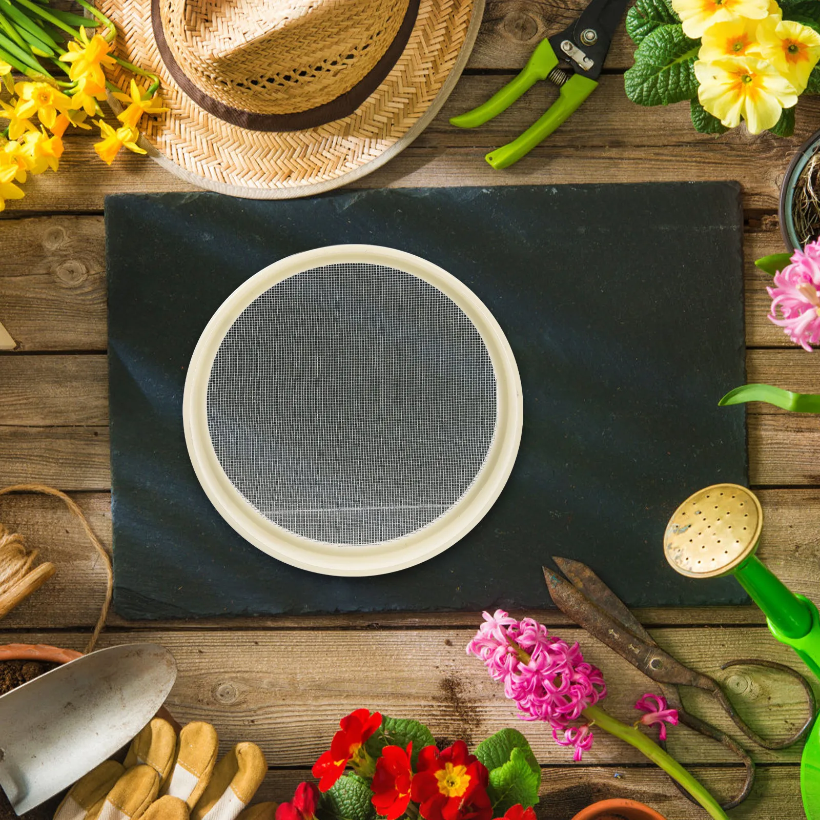 

Прочный нейлоновый сито-сепаратор с круглой сеткой для просеивания почвы, песка, питательных веществ, зерна, кукурузы, бобов, для сада и дома