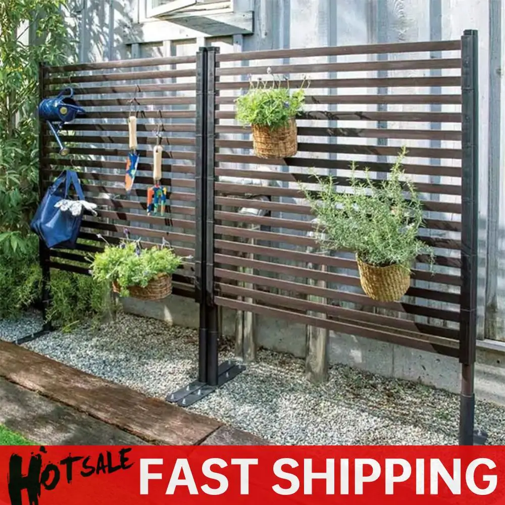 

3 Ft W X 4 Ft H Metal Privacy Fence PE-Coating Steel Pipes Privacy Screen Fence Fence Panel for Outside Patio Garden Backyard