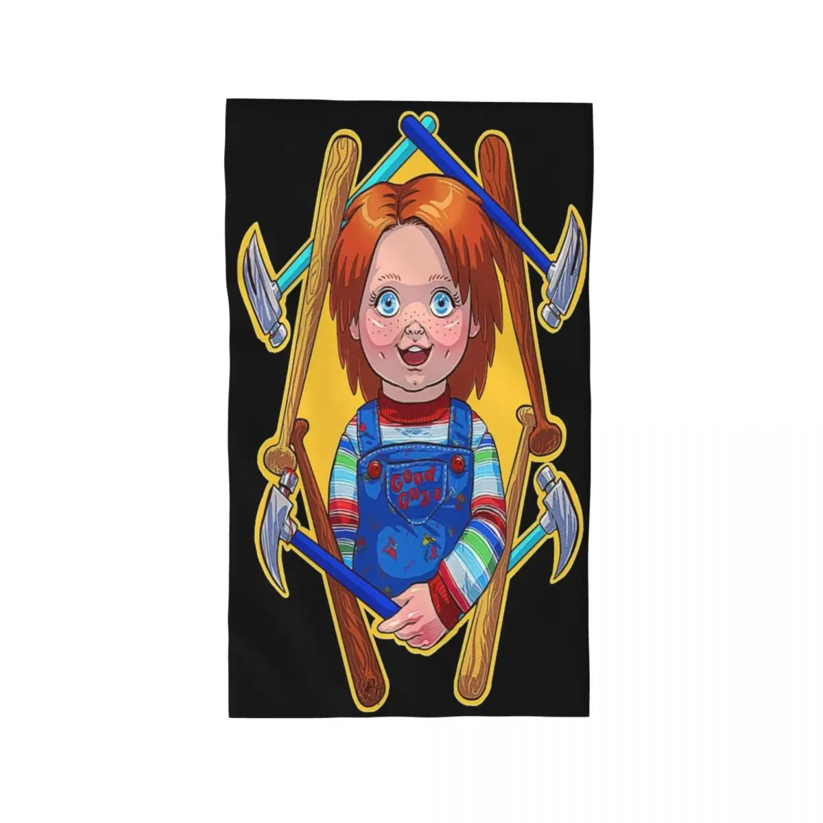 Custom Chucky Doll (3) Soft Face Towel Quick Dry Pool Bath Cotton Towels Breathable