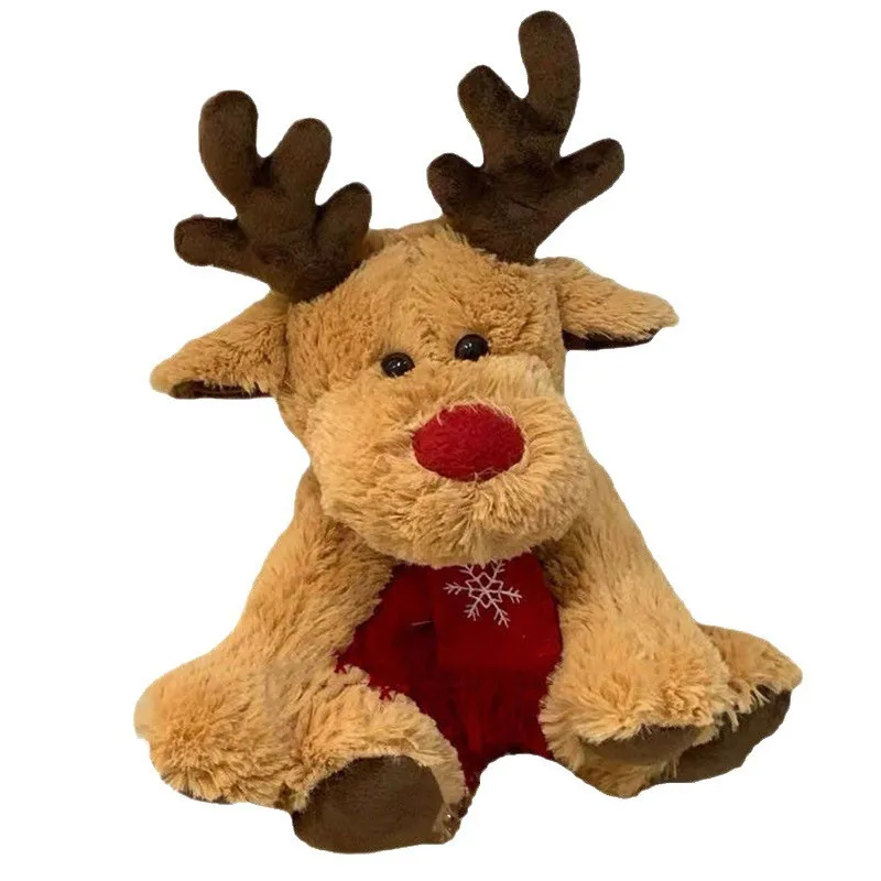 귀여운 순록 인형 수면 베개 플러시 장난감 순록 인형 소녀 생일 크리스마스 발렌타인데이 작은 선물 베개 플러시