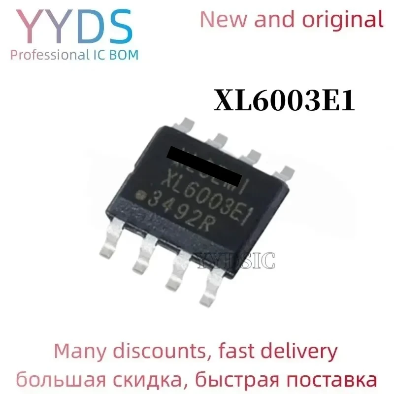 10PCS Original SMD XL6003E1 SOP-8 Step Down DC Power Converter Chip Step-Down Chip 400khz Integrated Circuit