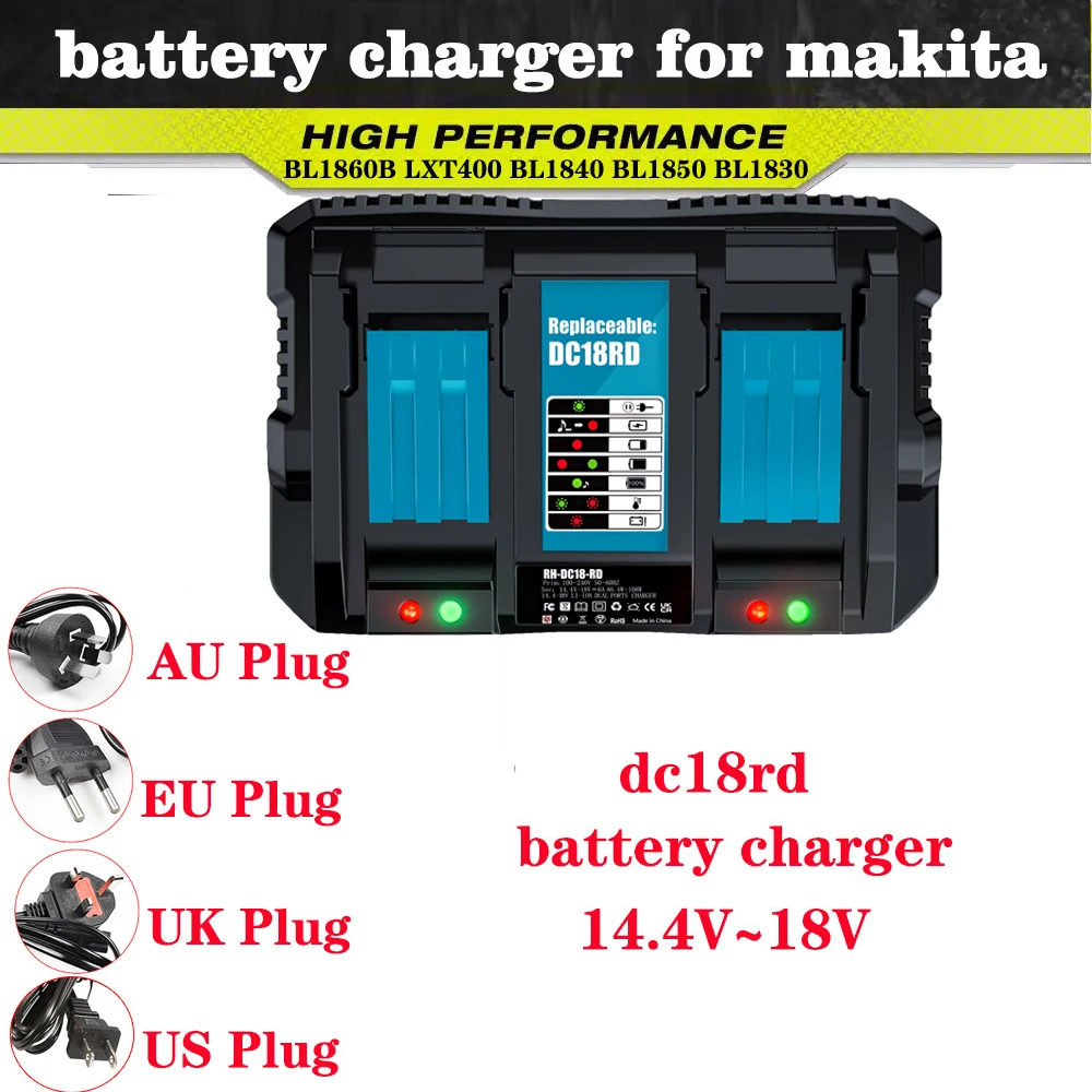 dc18rc battery charger for makita 18v 14.4V for Makita 18 v Battery BL1840 BL1850 BL1830 BL1860B LXT400 Makit-a dc18rc charger