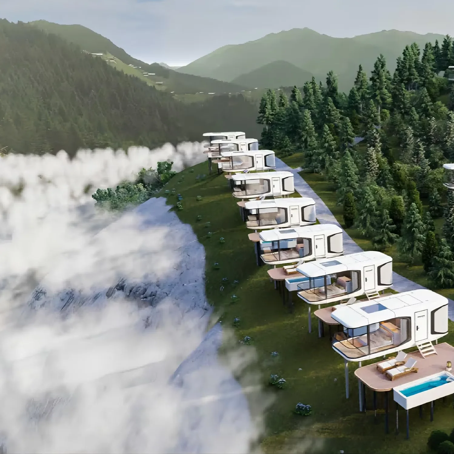 

High-quality Mobile Space Capsule, intelligently laid out, modern design, space-saving