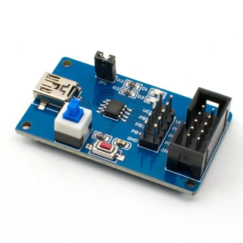 ATtiny13 Learning Development Board For DIY Projects Featuring USB Power And Standard Programming Link K1KF