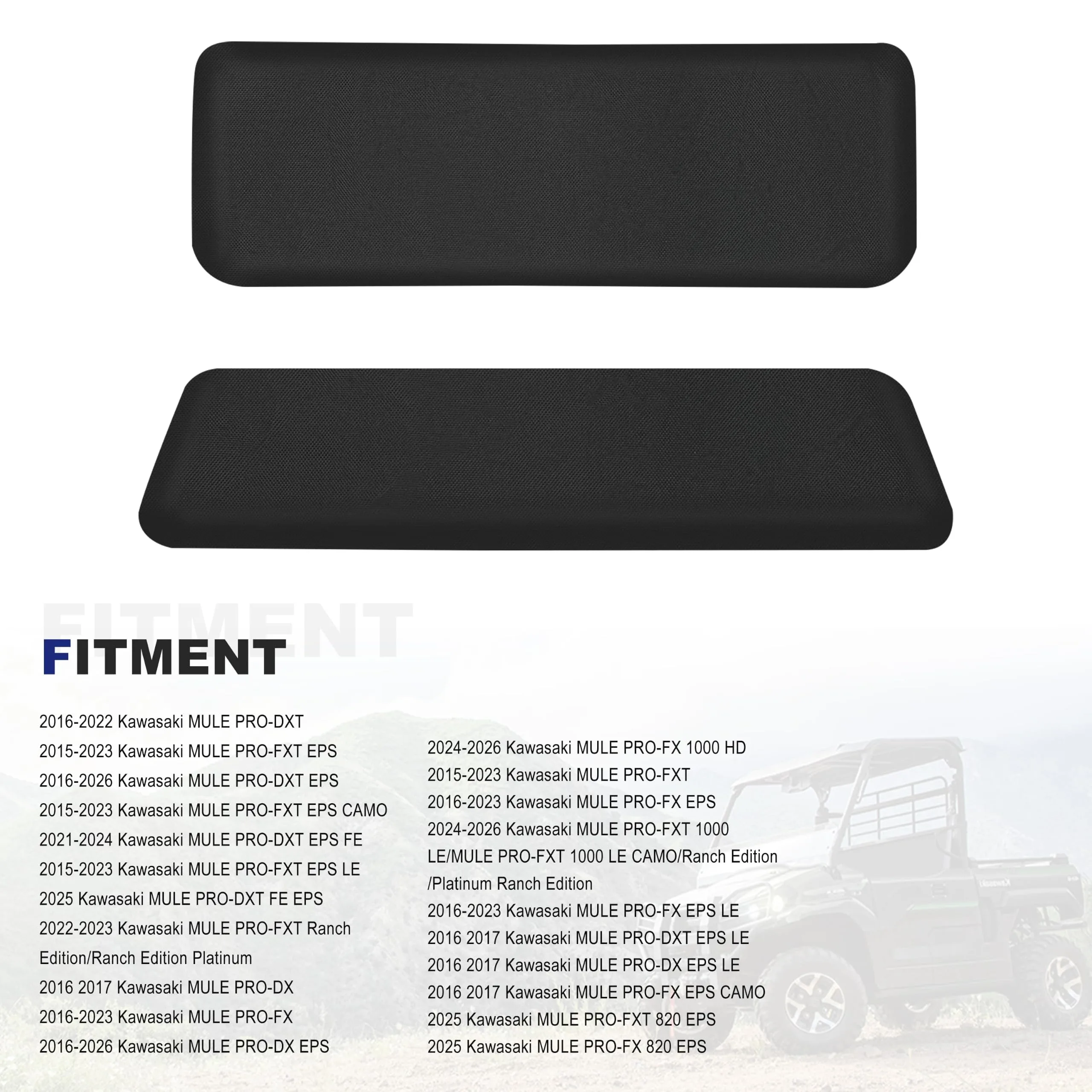 UTV Seat Covers Compatible with Mule PRO-FXT, DXT, FX, DX 2015-2026, Wear-resistant Seat Protection