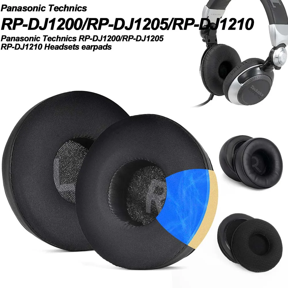 Ohrpolster für Panasonic Technics RP-DJ1200/RP-DJ1205/RP-DJ1210, Ersatz-Ohrpolster