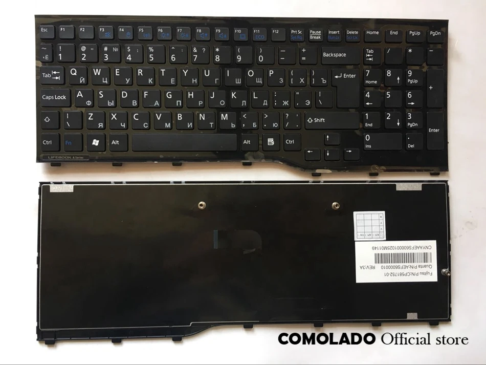 

Russian Laptop Keyboard for Fujitsu Lifebook AH552 A552 CP581751-01 CP611954-01 A series RU Layout