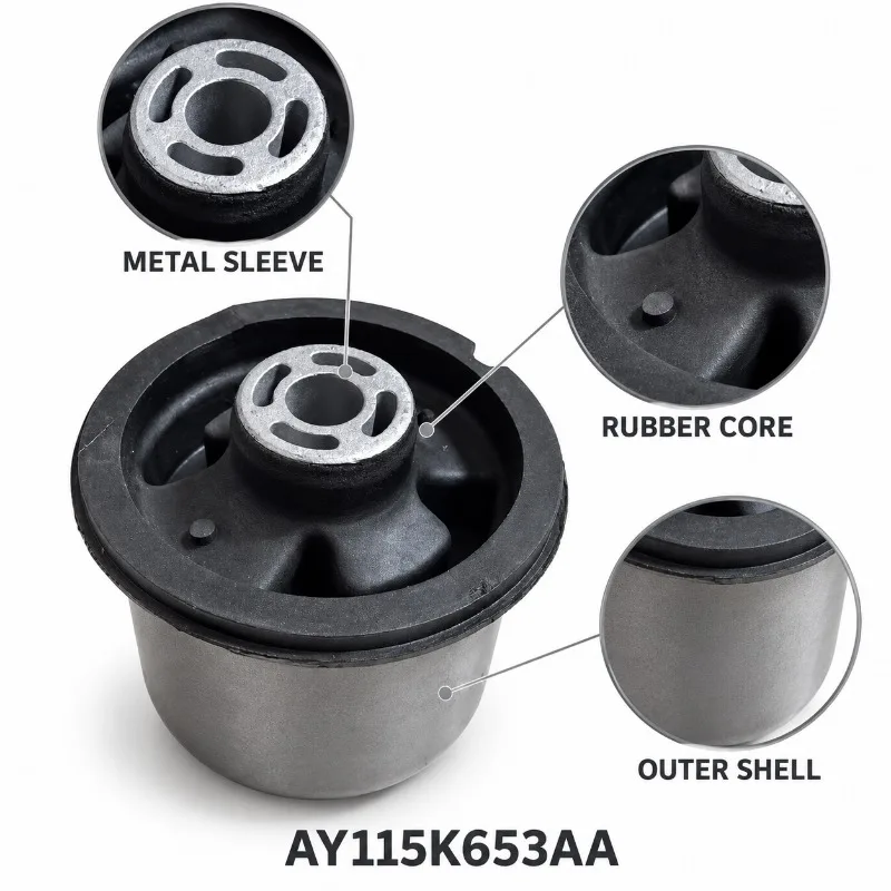AY115K653AA 1805815 1751679 1535296 FDAB-CB1R Rear Axle Beam Bushing for Ford Fiesta Mk7 EcoSport B-Max 2008-2022