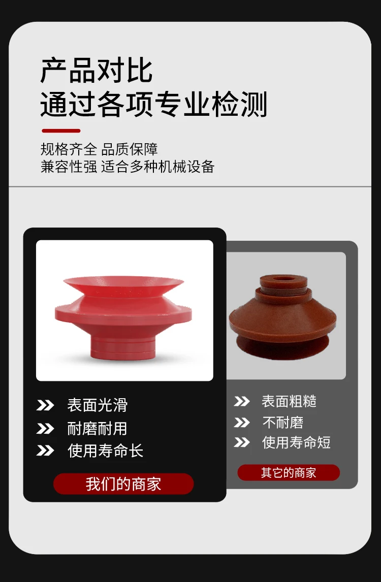 Mechanical arm vacuum suction cup VB two-layer suction nozzle Pneumatic industrial accessories Silicone suction cup