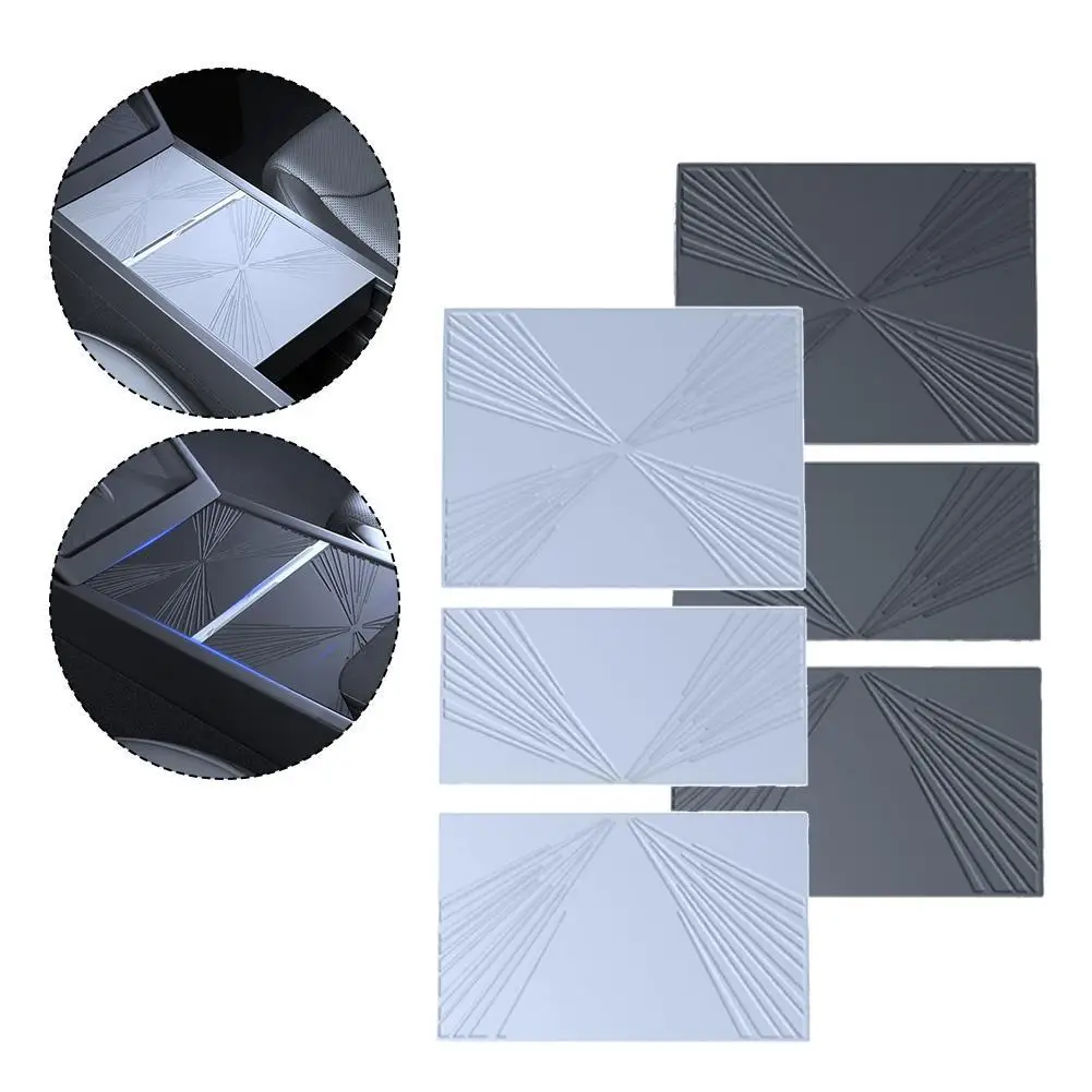 

3pc Central Control Anti-Slip Pad Screen Protector For Tesla 3/Y Silicone Anti-Scratch Anti-Fingerprint Dustproof Ultra-Thin