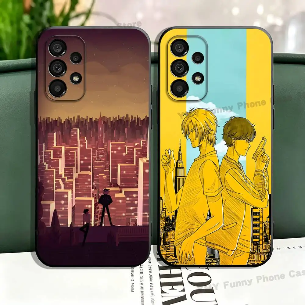 Anime B-Banana F-Fish Phone Case For Samsung A21 31 51 53 71 20 22 30 32 42 50 01 02 10 11 4G 5G Cover