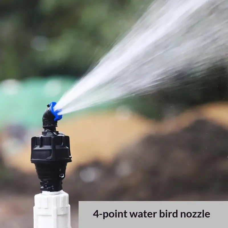 Lawn Sprinkler Head 1/2 Inch 360 Degree Rotating Nozzle Efficient Large Area Irrigation for Garden Farm Watering