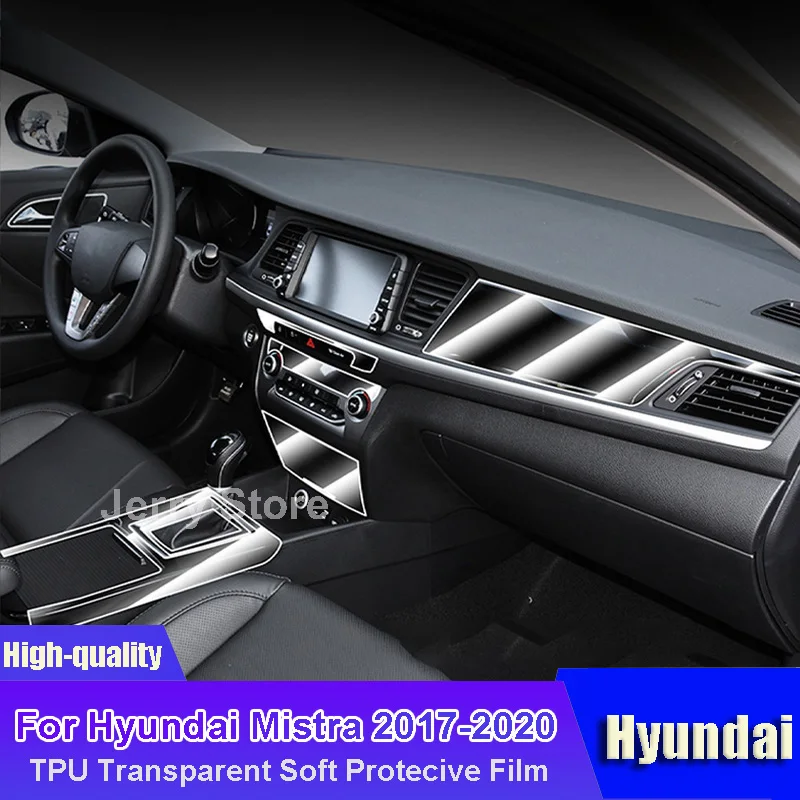 

For Hyundai Mistra 2017-2020 Car Interior Center Console Transparent TPU Protective Film Anti-scratch Repair Car Stickers