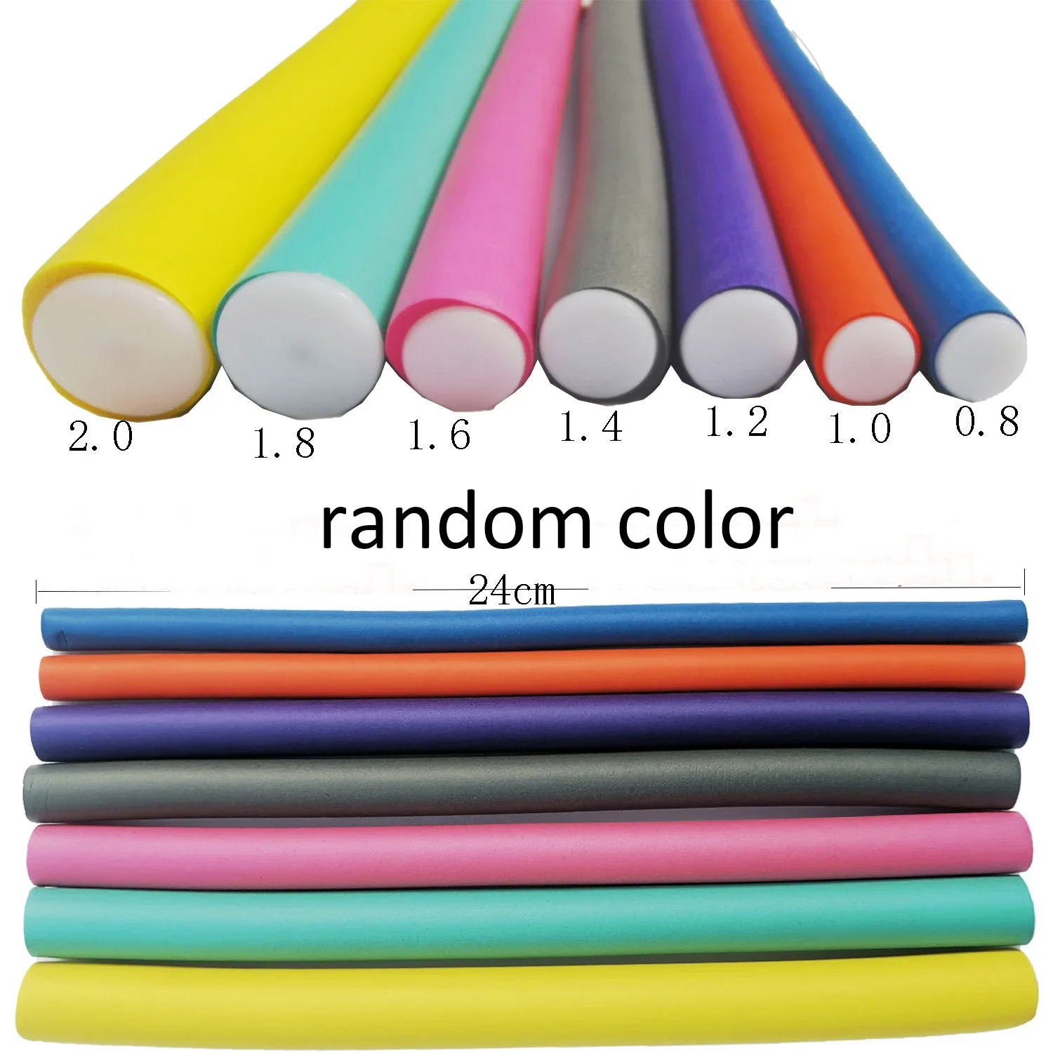 10 قطعة قضيب تجعيد الشعر المرن صناع مموج الشعر رغوة لينة Bendy تويست تجعيد الشعر بكرات مرنة أدوات تصفيف الشعر الأسطوانة لا الحرارة