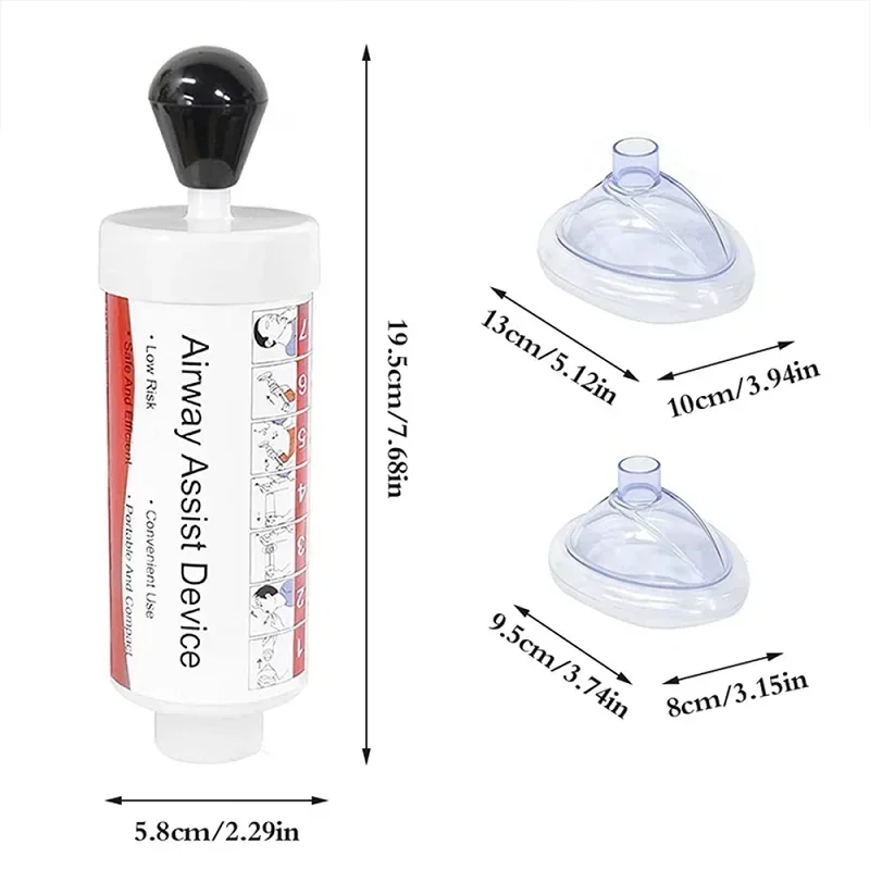 Mise à niveau du dispositif anti-étouffement portable, urgence, sauvetage, aspiration Vac, dispositif anti-étouffement, trousse de premiers soins pour enfants et adultes