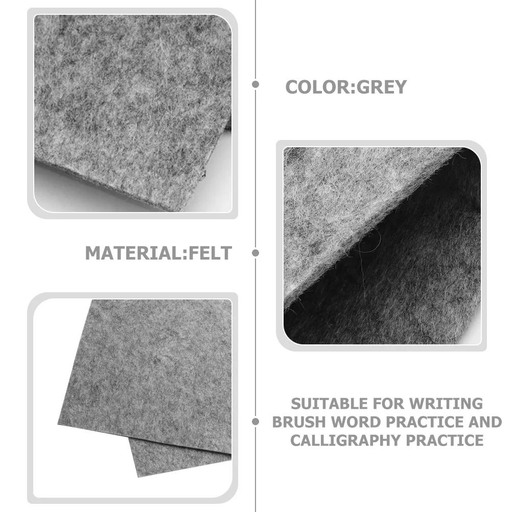 Hohopeti Wool Felt Pad for Students Writing Practice Drawing Chinese Painting Desk Mat