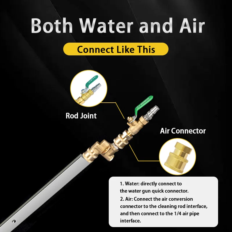 304 Stainless Steel Car Water Tank Radiator Condenser High Pressure Cleaning Rod No Disassembly Required Auto Maintenance Tool